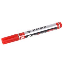 Marķieris STABILO Mark-4-all visām virsm.sarkans