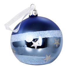 Eglīšu bumba d8cm zila