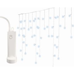 192 LED diožu tīkls 7m auksti balts, 3xAA