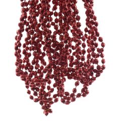 Pērļu virtene 0.5x270cm, tumši sarkana