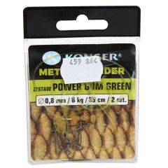 Fīdera montāža Konger Power Gum Shock Absorber 0.8mm/6kg/33c