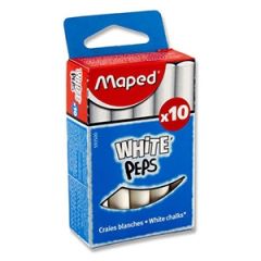 Tāfel.krīts MAPED 10gab. 9mm*8cm balts