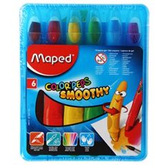 Krītiņi gēla MAPED ColorPeps GEL 6kr, plastm.kastītē