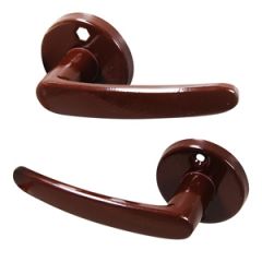 Durvju rokt. uz apaļās rozetes Brūns