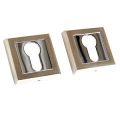 PZ uzlika uz kvadrātv. rozetes nerūsējošā tēr./hroms