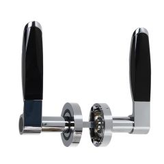 Durvju rokt.Santa hroms, melns uz eiro meh.