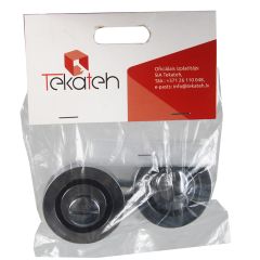 WC uzlika uz rokt.Santa hroms, melns