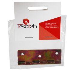 Eņģe mēbelēm 70x45mm dzelteni cinkota