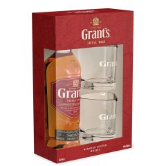 Viskijs Grant's Wood 40% 0.7l + 2 glāzes