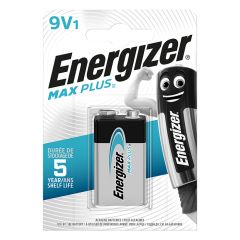 Bar.el. Energizer 9V MaxPlus 1gab