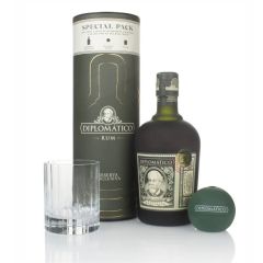 Rums Diplomatico Reserva 40% 0.7L + glāze un paliktnis