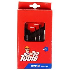 Skrūvgriežu komplekts smalkiem darbiem 6gab