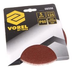 Slīpripu komplekts D125mm P60 5gab.