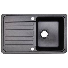 Izlietne granīta Aquasanita 46x76.5 melna