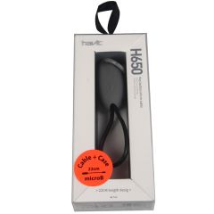 Kabelis A-microB 0.22m + maciņš