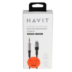 Kabelis Havit DOT 6264 Lightning-3.5mm 1.2m