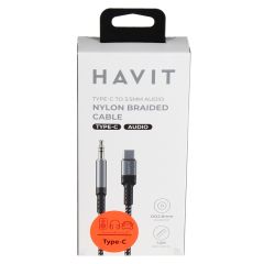 Kabelis Havit DOT 6265 Type C - 3.5mm 1.2m