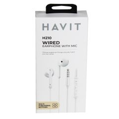 Austiņas Havit DOT 210 balts