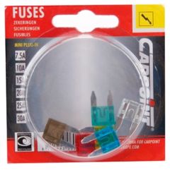 Drošinātāji plak. Mini blist. 6gab