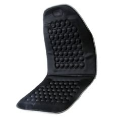 Sēdekļu uzlika muguras masāžai melna