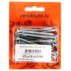 Iep.skrūve kokam s18-4.5x60 25 gab.