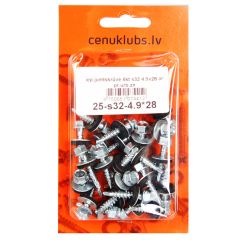 Iep.jumtskrūve 6kt s32 4.9x28 ar pr.urb.zn