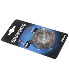 Diskv.birste D50mm tērauda, gofr.ar turēt.