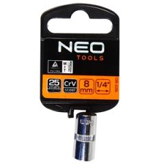 Seškanšu galviņa 8mm, 1/4''