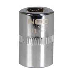 Seškanšu galviņa 11mm, 1/4''