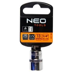 Seškanšu galviņa 13mm, 1/4''