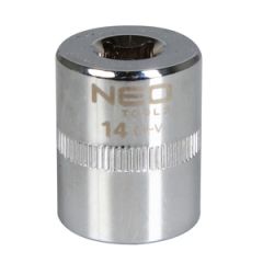 Seškanšu galviņa 14mm, 1/4''