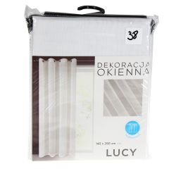 Aizkari Lucy 140x250cm balti