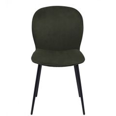 Krēsls EVELYN 43x58.5xH82cm melns/olīvu zaļš