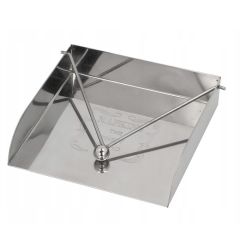 Salvešu turētājs 18.5x18.5xh4cm sudraba