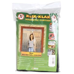 Insektu tīkls ar magnētu 140/150/160x220cm Melns