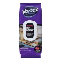 Mitrās salvetes Vortex virtuvei 48gab.