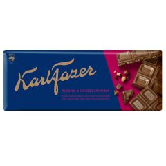 Šokolāde Fazer Karl Lilla rozīnes un lazdu rieksti 200g