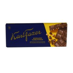 Šokolāde Fazer Karl Dzeltena ar lazdu riekstiem  200g