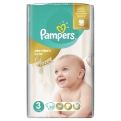 Autiņbiksītes Pampers Premium Care 60gab