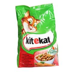 Barība kaķiem Kitekat ar lielopa gaļu un dārz.1.8kg