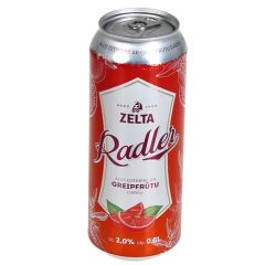 Alus un sulas dzēr. Zelta Radler Grapefrūtu 2% 0.5l skārda