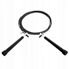 Ātrlēkšanas lecamaukla 300cm, regulējams garums, melna