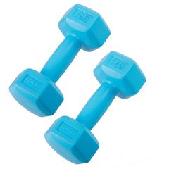 Hanteles 2x1kg, zilas