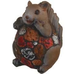 Dārza dekors ar solārlampu 11,5x10,8x13,4cm(2 daž,pūce,vāv.)