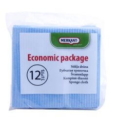 Sūkļa drāna Merkant 16x18cm 12gab