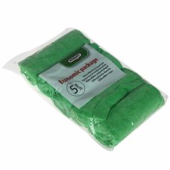 Lupata mikrošķiedras Merkant Frotte zaļa 5gab.