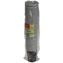 Papīra glāzes baltas 230ml d80mm 50gab.1-sl.