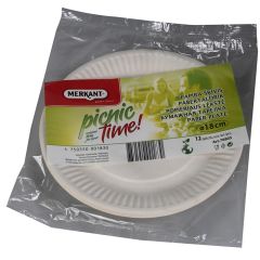 Papīra šķīvji 18cm 12gab.