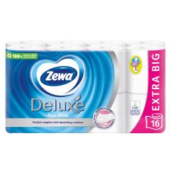 Tual.papīrs Zewa Deluxe Pure white 3-kārt.16 ruļļi