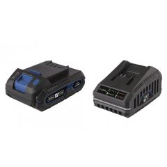 Uzlādes komplekts Scheppach SBSK2.0 lādētājs + 2.0Ah